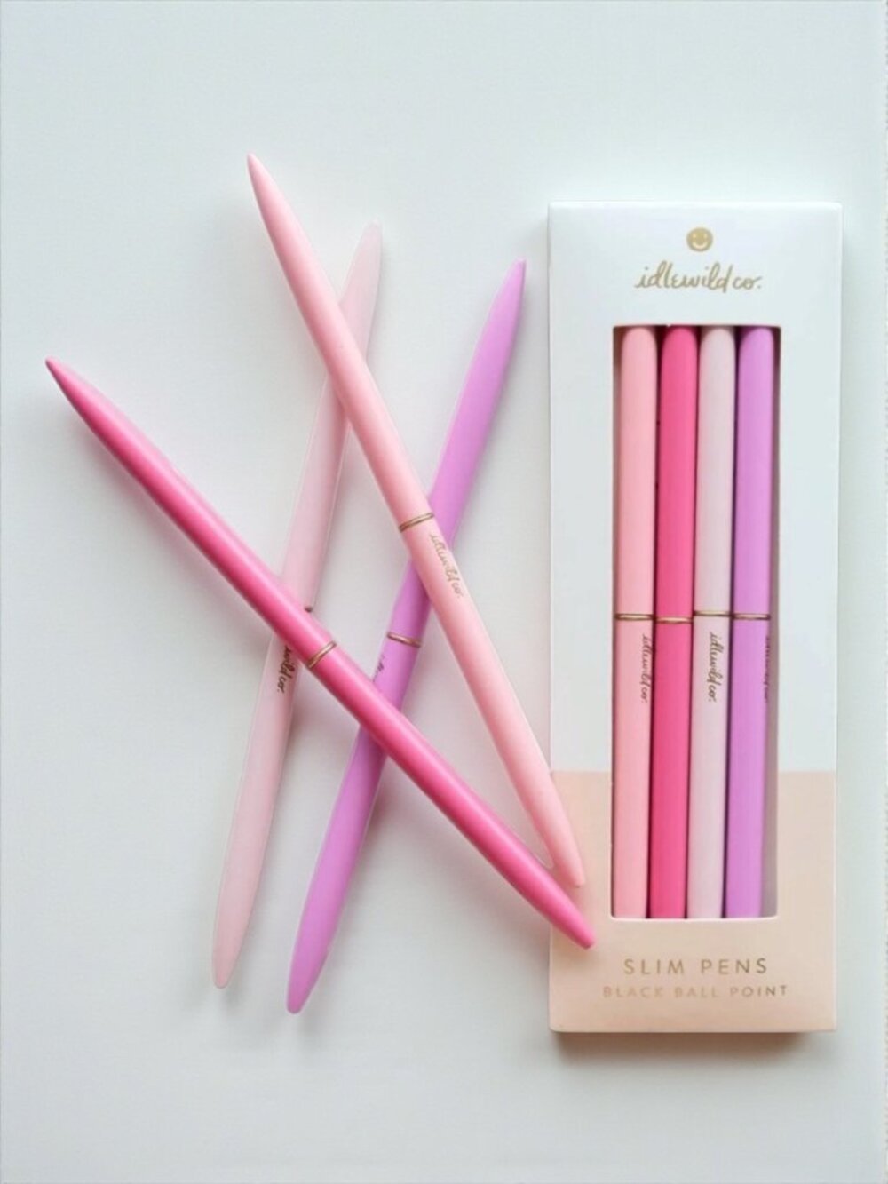 Anthropologie Idlewild Co Pastel Slim Pens Set Pink Aesthetic Stationery